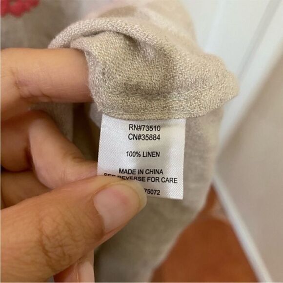 Embroidered Linen Dress - Picture 6 of 6